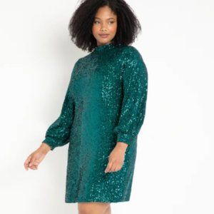 Green Sequin Dress- Eloquii